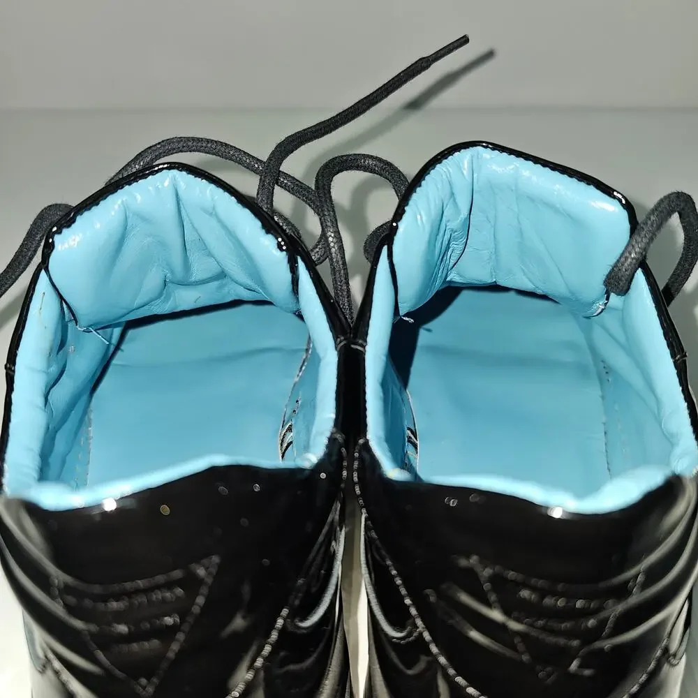 Valentina Rangoni Maracana Sneaker Womens 7.5 Black Glove Leather Platform